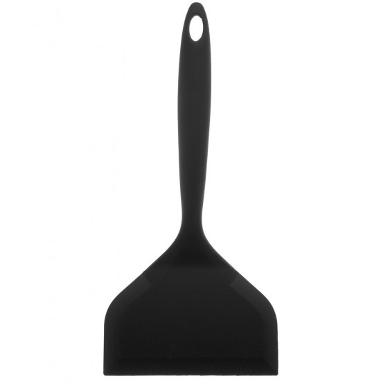 Espátula Larga 12cm Por 25,5cm Em Silicone Preta Lyor